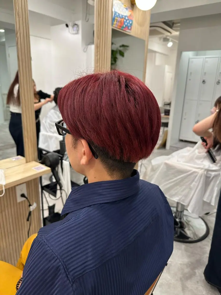 ショート メンズ カット ヘアカラー ROPE🫧 フウカのヘアスタイル