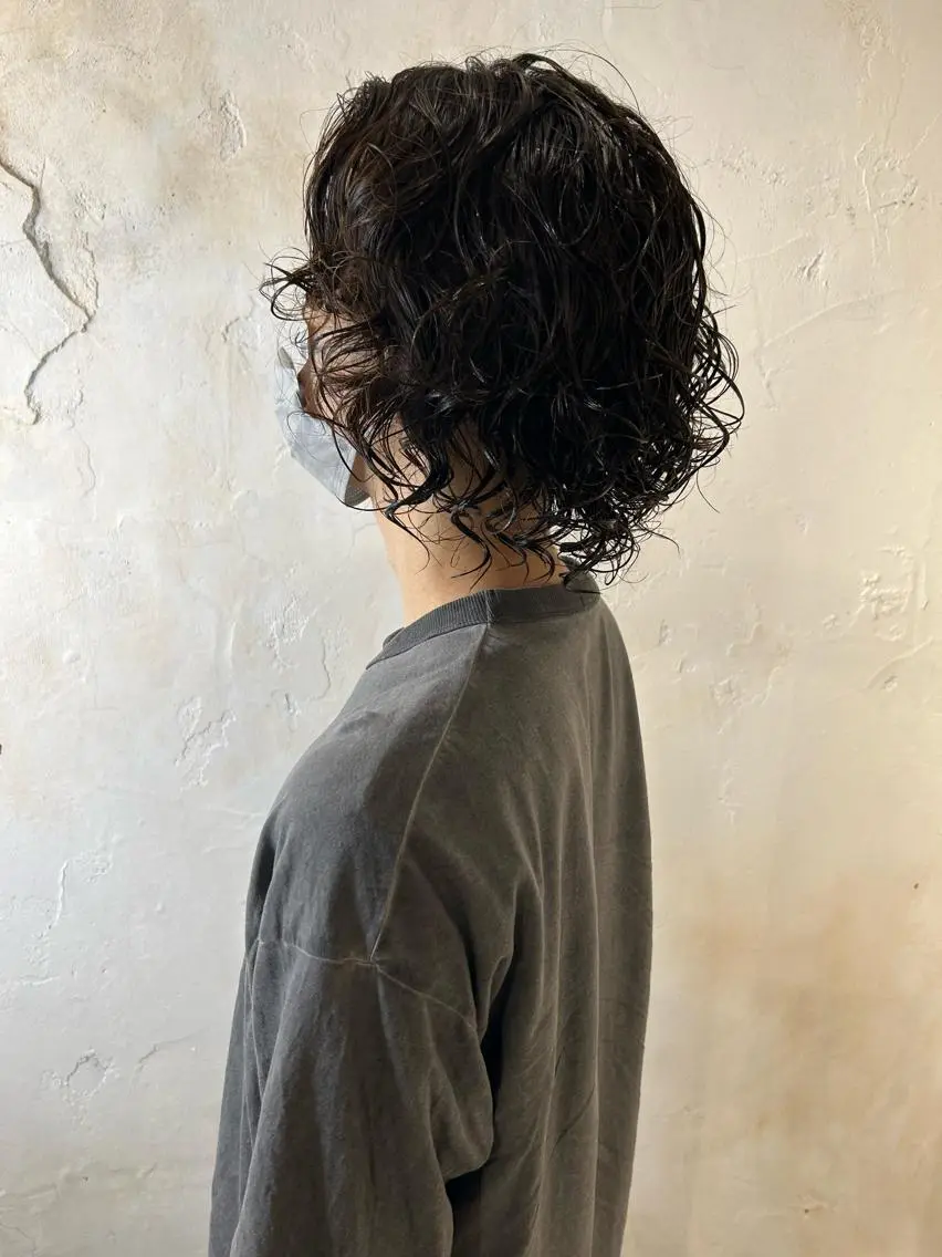 メンズ メンズパーマ カット パーマ マネージャー 山城洸希のヘアスタイル