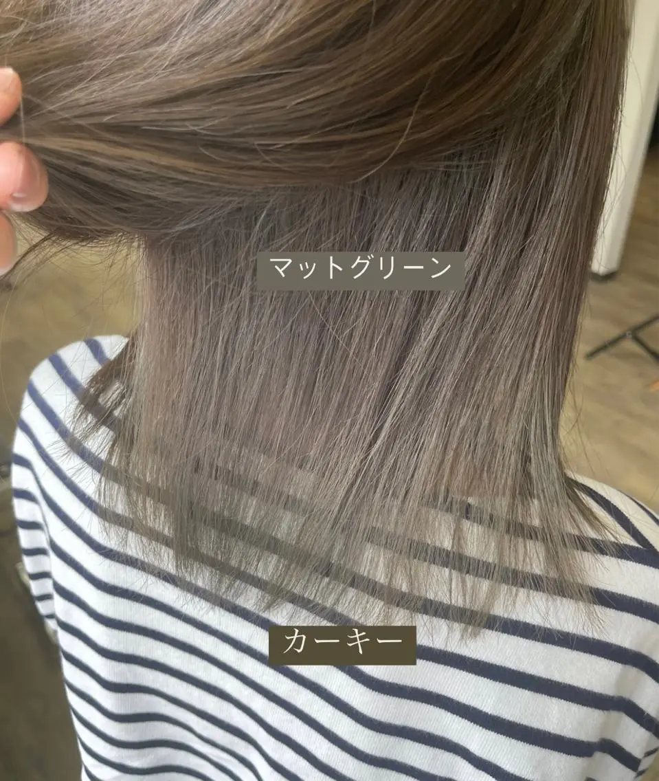 ショート カラー ブリーチ ブリーチなしカラー ショートヘア トリートメント 三浦 聖泉のヘアスタイル
