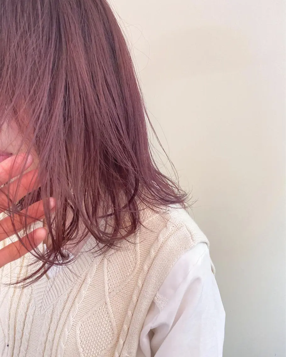 ミディアム レイヤーウルフ エクステ磯部のヘアスタイル