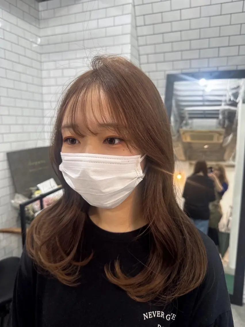 ロング カラー ブラウンカラー ショコラブラウン 透明感カラー カラーモデル↬❥💄 Ran legareのヘアスタイル