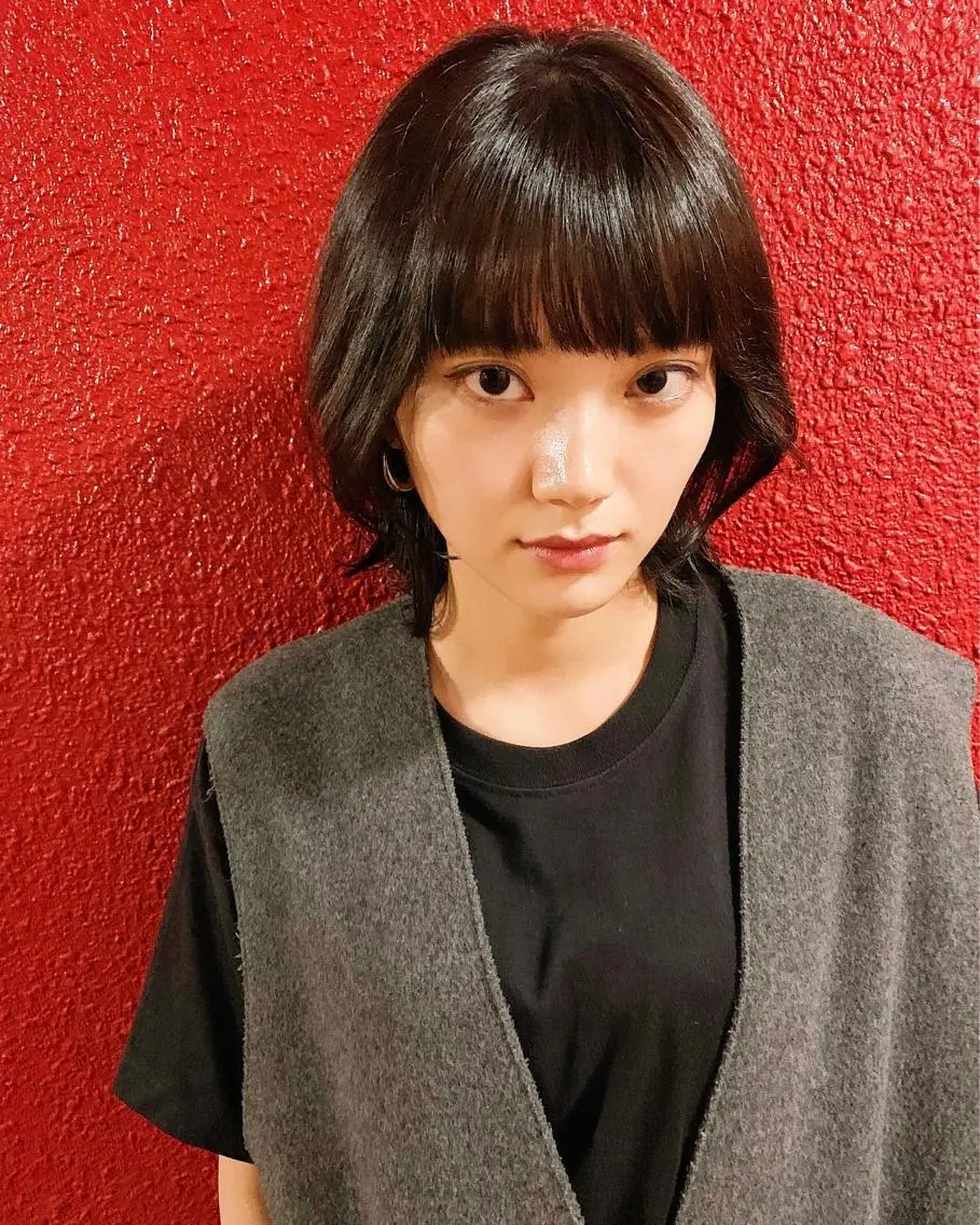 ミディアム 中川 竜誠のヘアスタイル