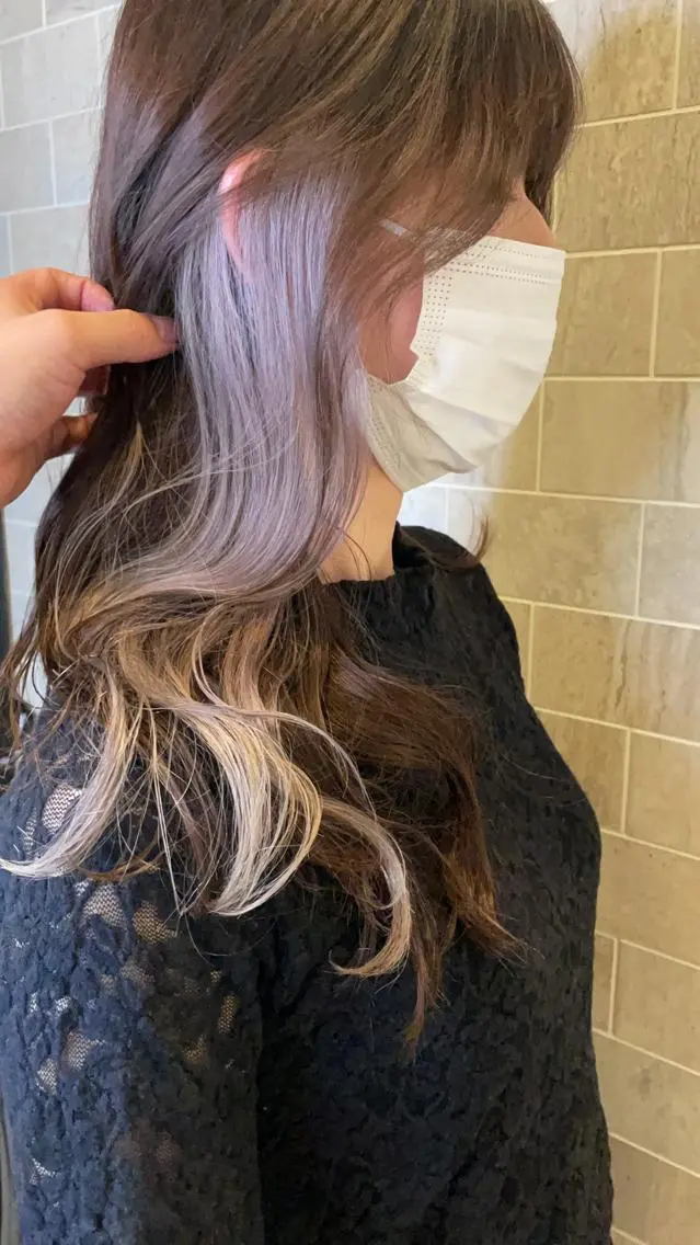 ロング ブリーチ毛矯正.髪質 改善.髪にドラマをのヘアスタイル