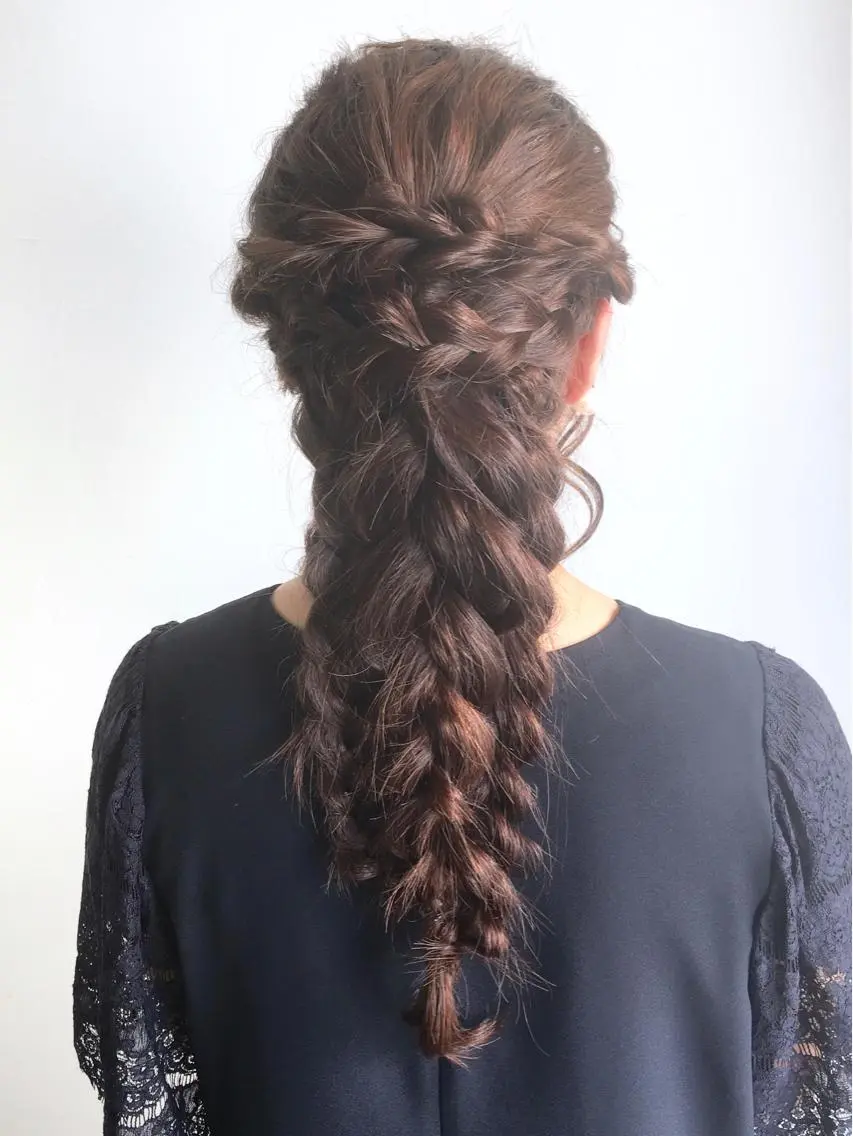 ロング ヘアアレンジ ヘアセット yoshi ☆のヘアスタイル