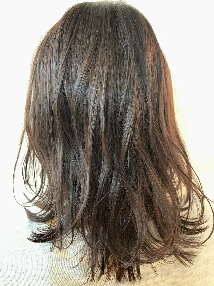 ミディアム カラー カット ヘアカラー なりたいが叶う ながしまじゅんきのヘアスタイル