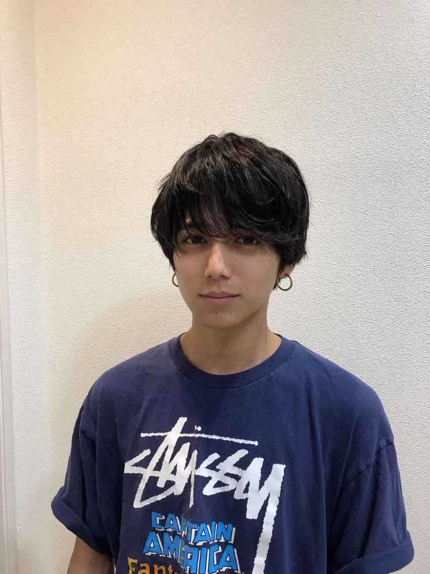 ショート カラー メンズ マッシュ 柳田 駿のヘアスタイル