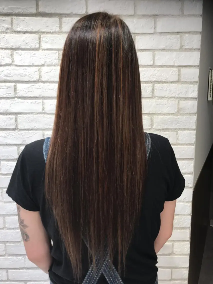 ロング カラー ブリーチ ハイライトカラー ハイライト Ash 戸田公園店のヘアスタイル