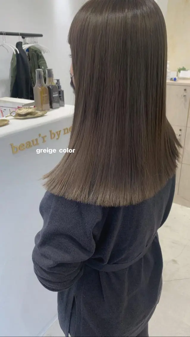 セミロング カラー カット ヘアカラー トリートメント ブリーチなしWカラー ／レイヤー🎀マリノのヘアスタイル