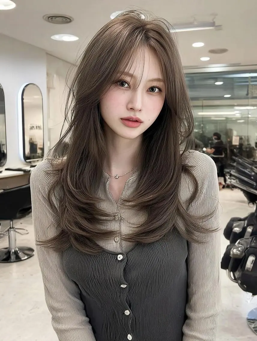 ロング カット ヘアカラー 周防 頼翔のヘアスタイル