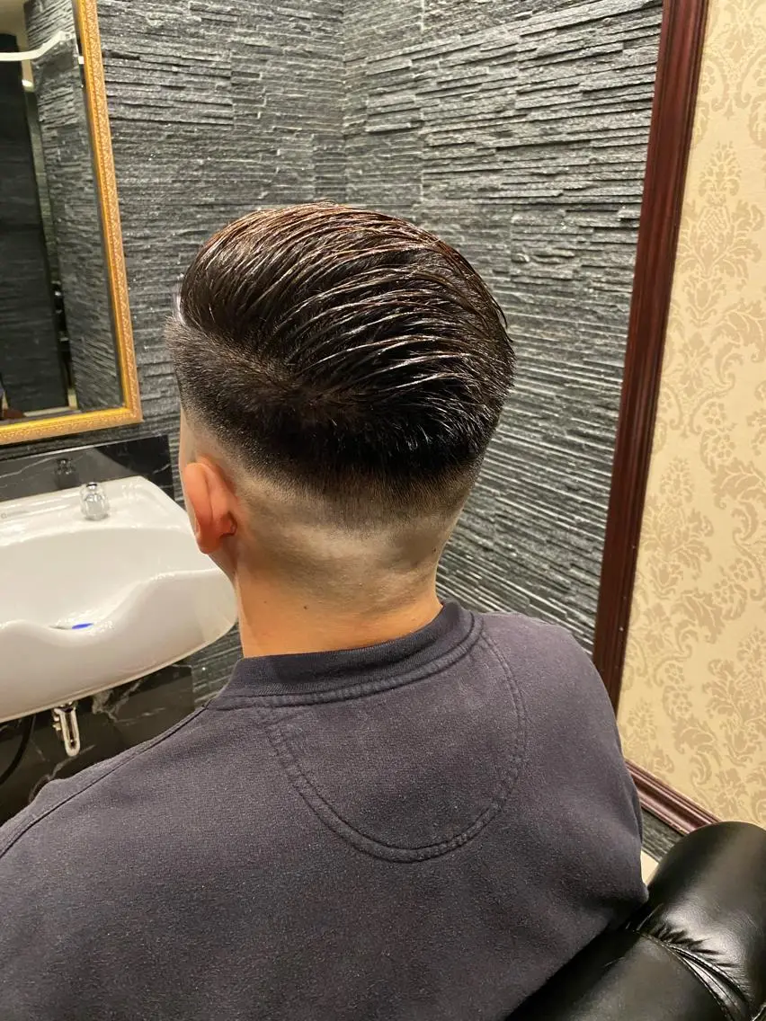 ショート メンズ フェードカット スキンフェード 浅見 天翔のヘアスタイル