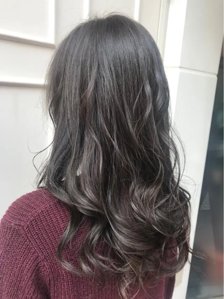 ミディアム カラー グレージュ 🫟Blanco🫟 Color&Careのヘアスタイル