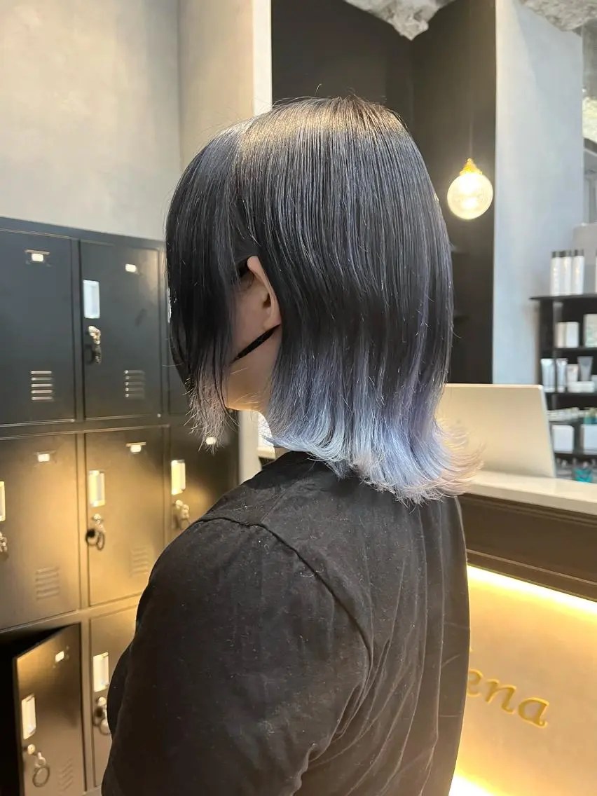 ミディアム カラー アッシュ ラベンダーカラー ラベンダーアッシュ カット ヘアカラー 🎀♥️推しカラー tomoka💜🍭のヘアスタイル