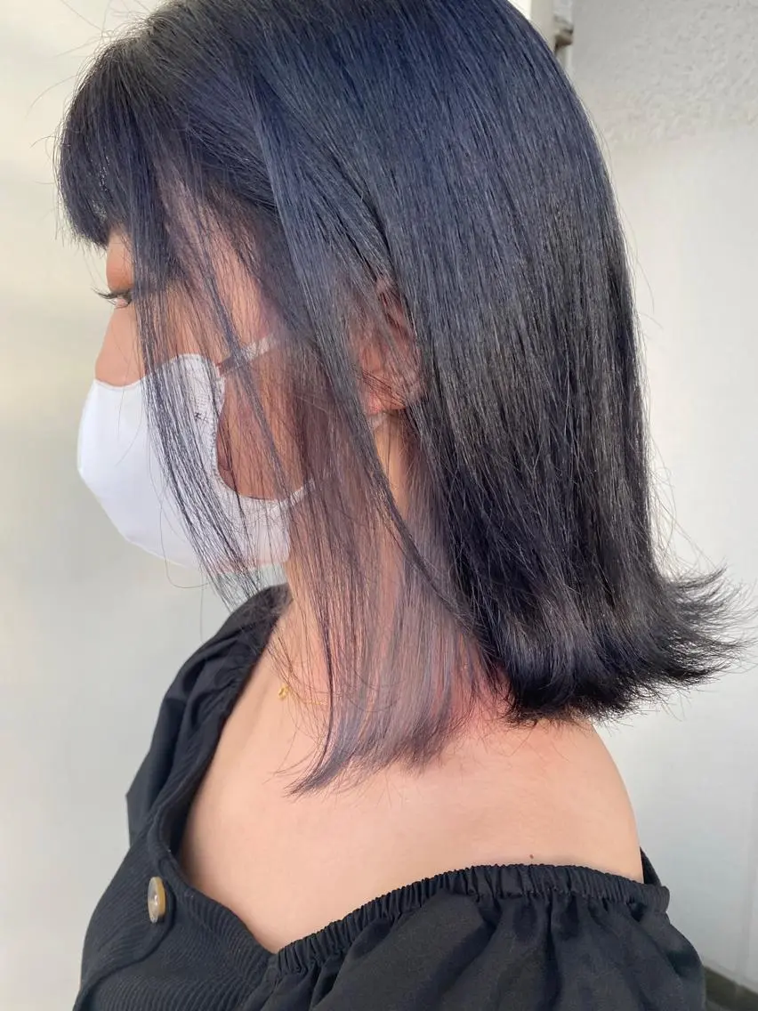 ミディアム カラー アディクシーカラー デザインカラー グレージュ イルミナカラー インナーカラー ヘアカラー トリートメント 🌿透明感ヘア 園田 朱梨🌿のヘアスタイル