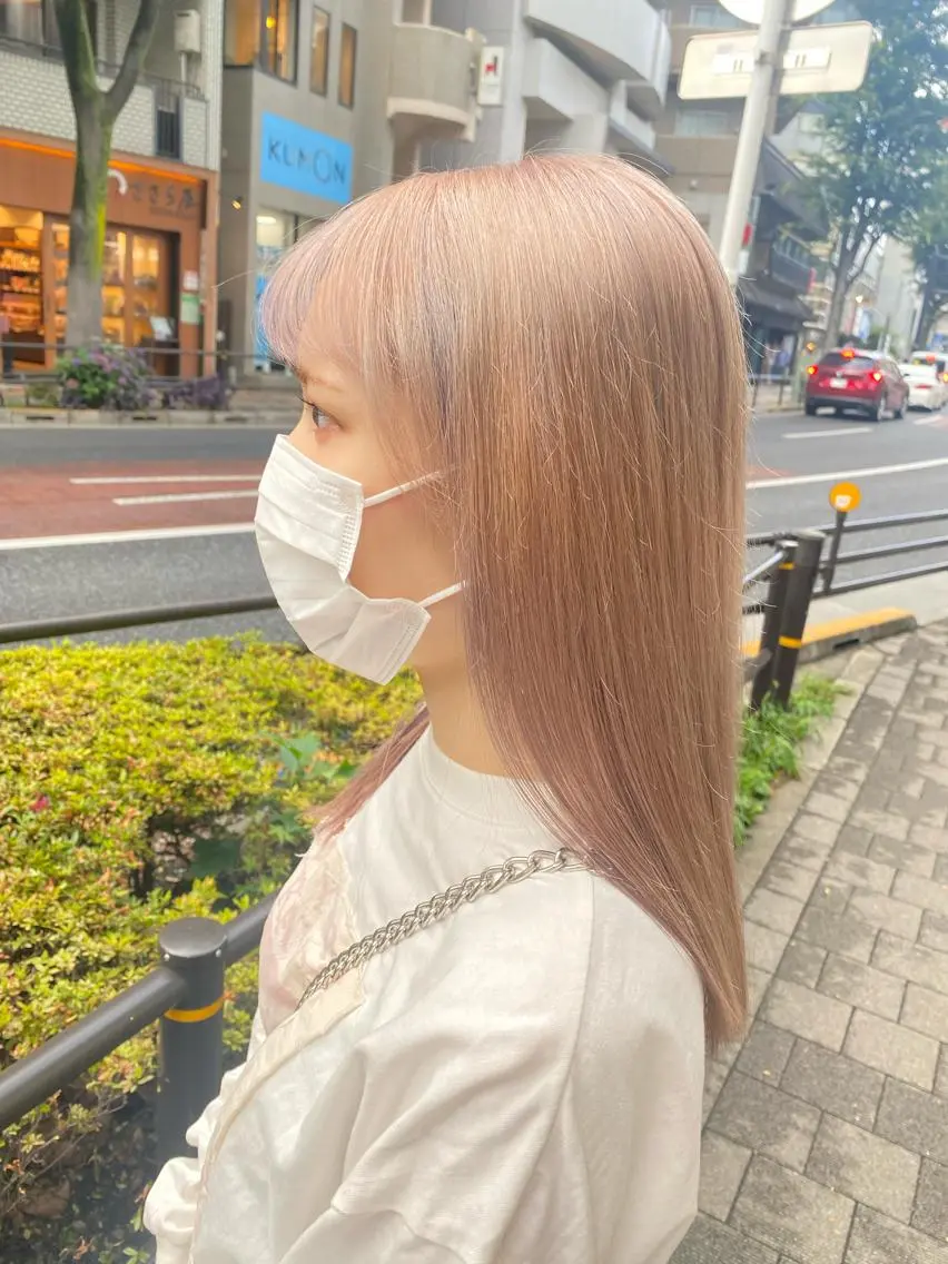 ロング カラー ヘアアレンジ TSUNA 🌙 Lim 五反田のマツエク・マツパデザイン