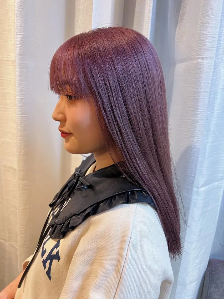 ロング カラー カット ヘアカラー トリートメント 中井 一葉のヘアスタイル