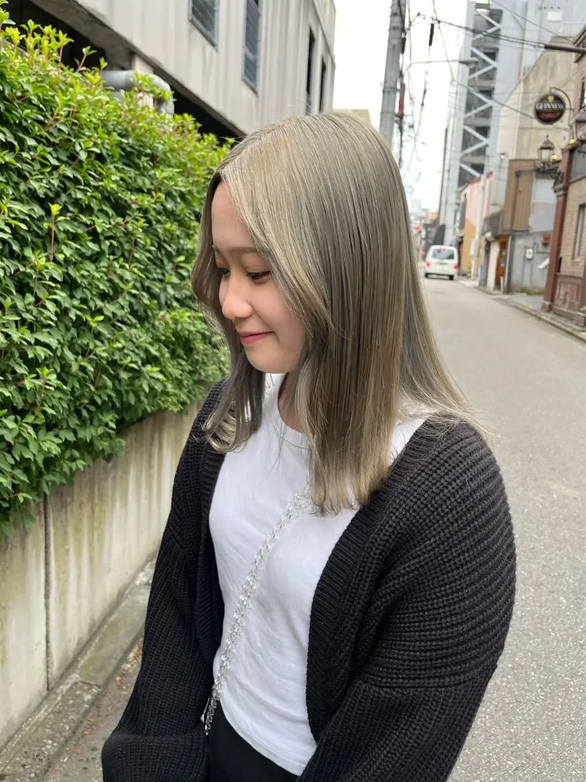 カラー ミント 🟣niw SHUNNA🟣のヘアスタイル