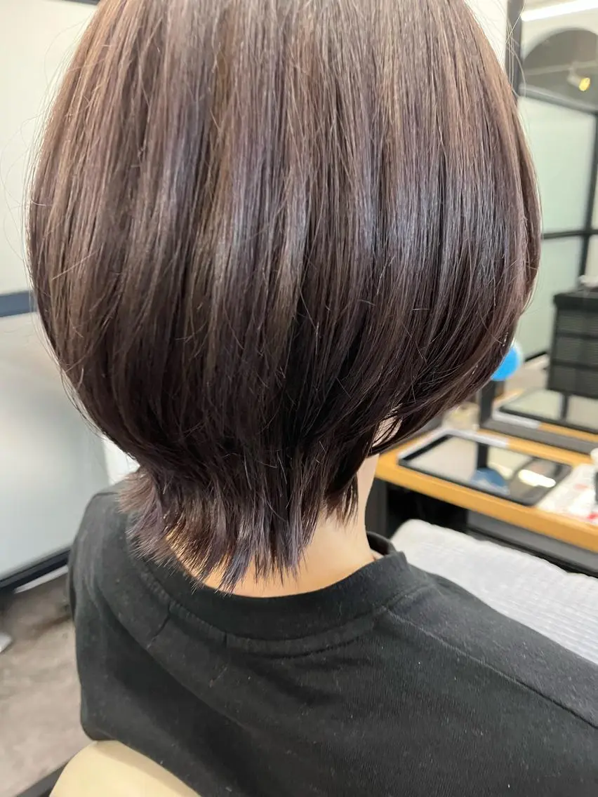 ショート ショートヘア ウルフカット カット ヘアカラー ヘッドスパ えぞう さおりのヘアスタイル