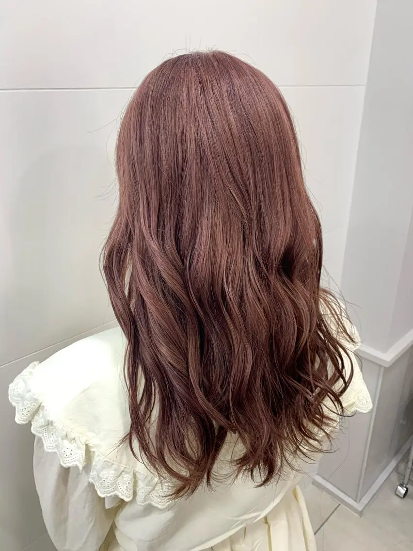 ロング カラー ヘアカラー トリートメント 山下恋佳/矢場町/ ブリーチ/ショートのヘアスタイル