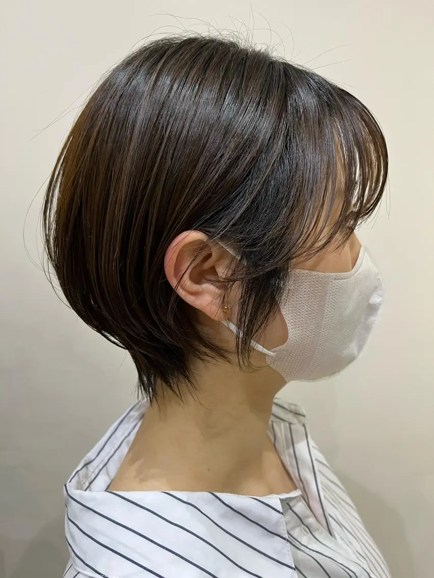 ショート くびれヘア 小顔カット 似合わせカット🌼 後藤友香のヘアスタイル