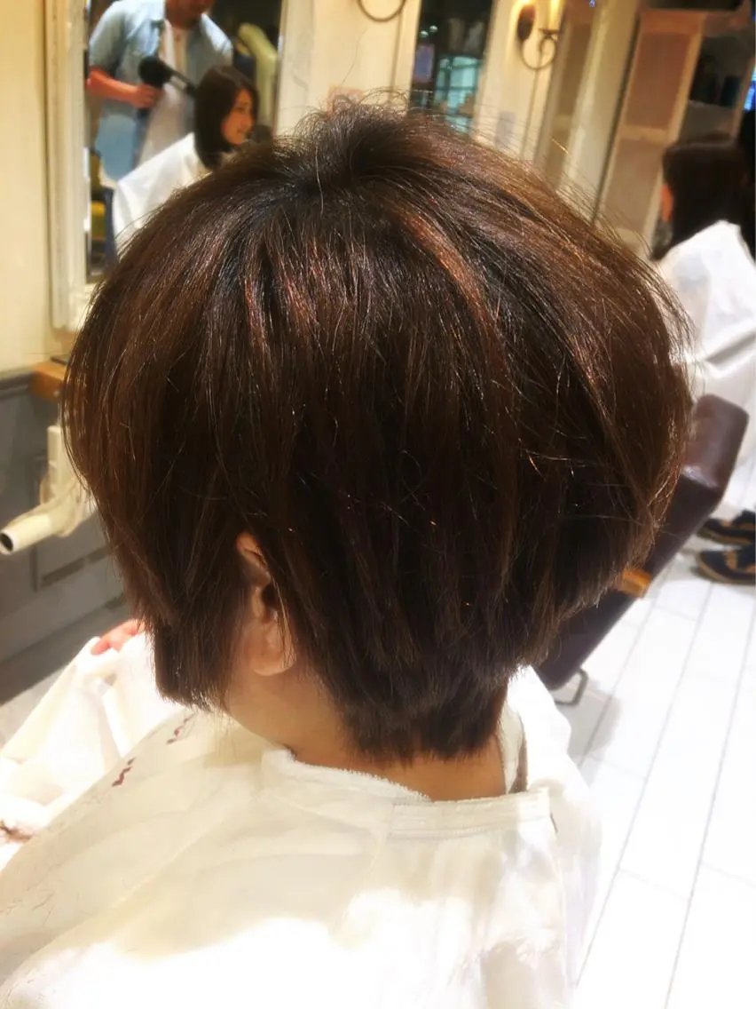 ショート パーマ ショートヘア 小顔カット MeL 横浜/ MIHOのヘアスタイル