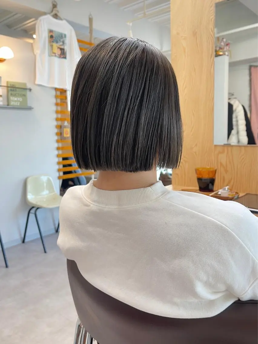 ショート カラー 透明感カラー グレージュ オリーブグレージュ オリーブグレー ヘアカラー トリートメント 丁寧なカウンセリング 🌿KENTA🌿のヘアスタイル