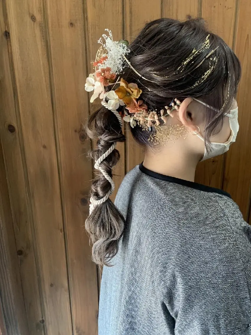 ロング ヘアアレンジ 成人式 asami ☆ミのヘアスタイル