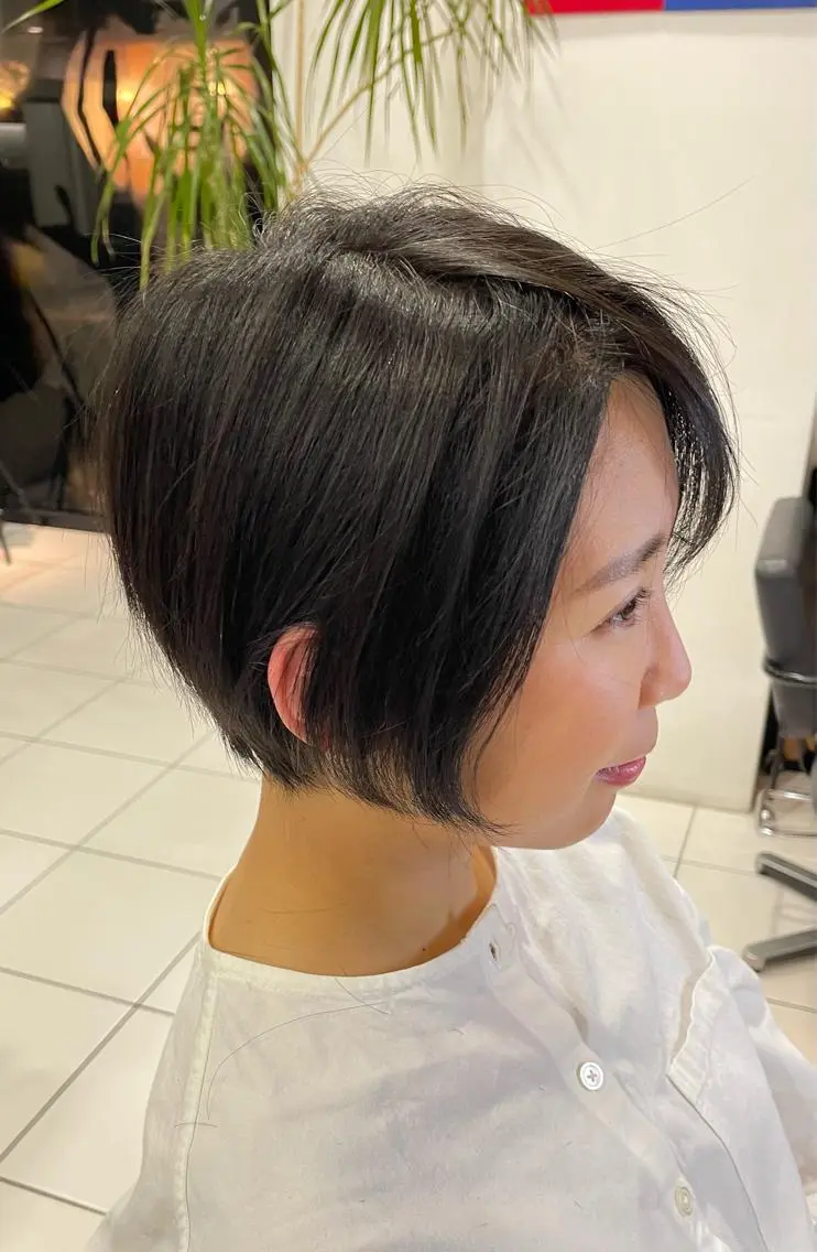 ショート ヘアアレンジ ショートボブ ボブ ショートヘア 小顔カット カット 秋葉 一郎のヘアスタイル