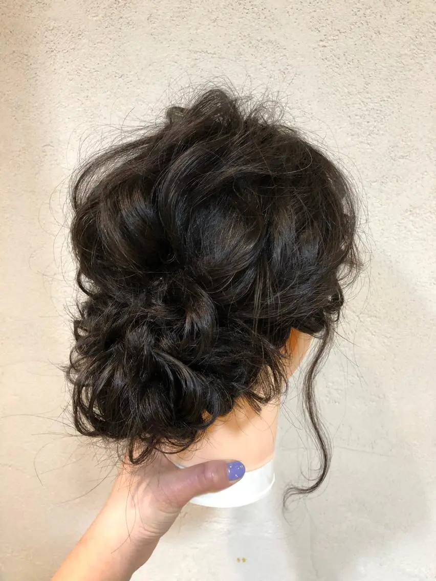 セミロング カラー ヘアアレンジ まつパ/まつエク Ci belleのマツエク・マツパデザイン
