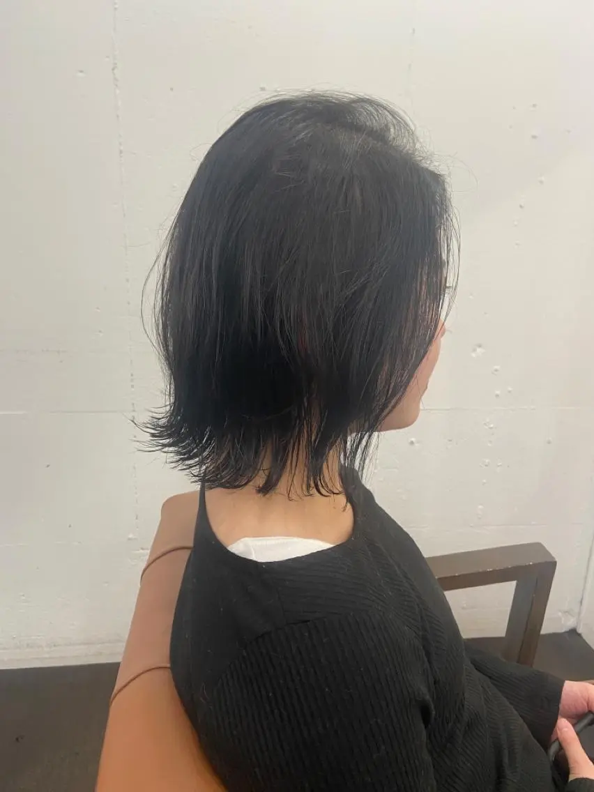 ミディアム ボブ 久木原 ゆりのヘアスタイル