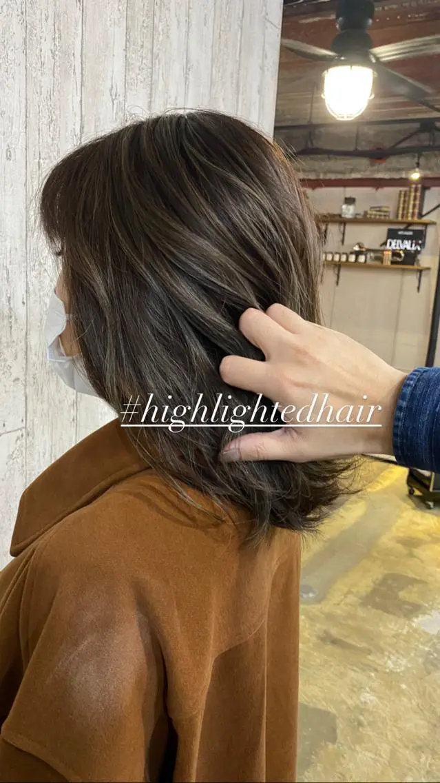 ミディアム カラー 勝河 怜楊のヘアスタイル
