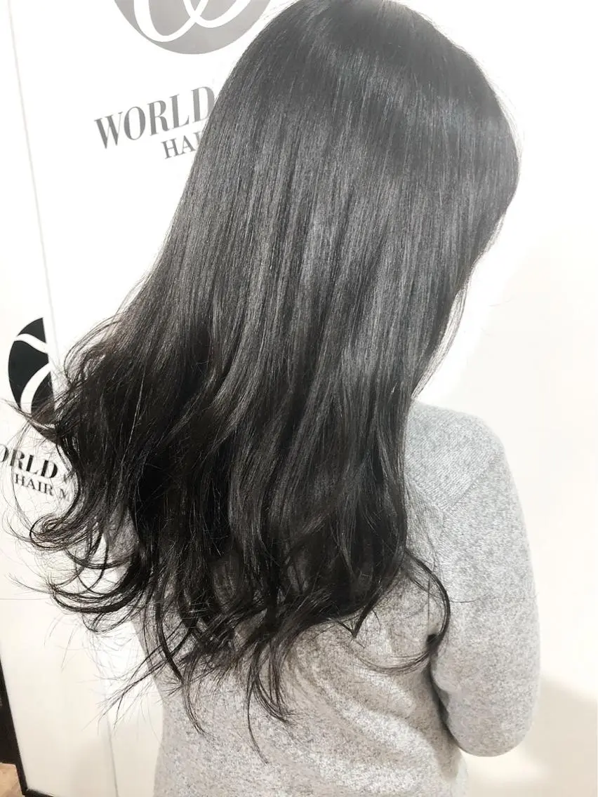 カラー アッシュ 夜23時まで予約🉑 reverieあきらのヘアスタイル