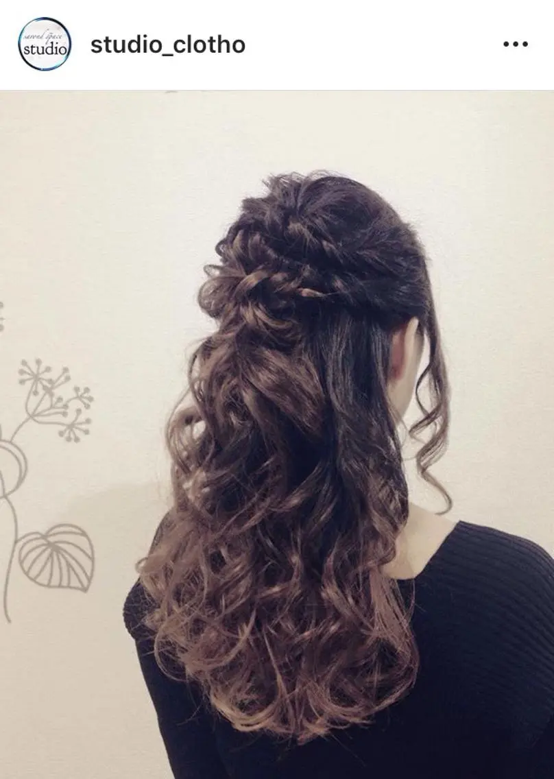 ヘアアレンジ ハーフアップ ヒロ(hiro) •スタジオヒロのヘアスタイル