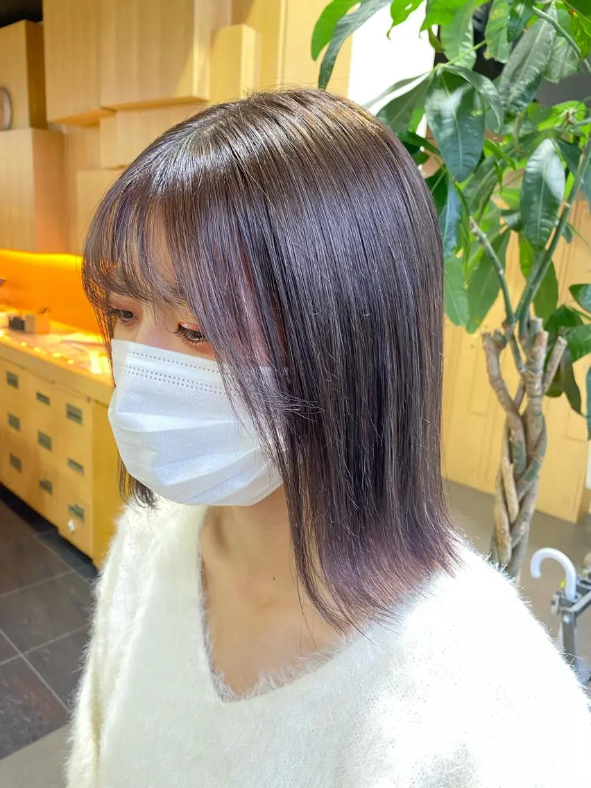 ミディアム カラー ヘアアレンジ TSUNA 🌙 Lim 五反田のマツエク・マツパデザイン