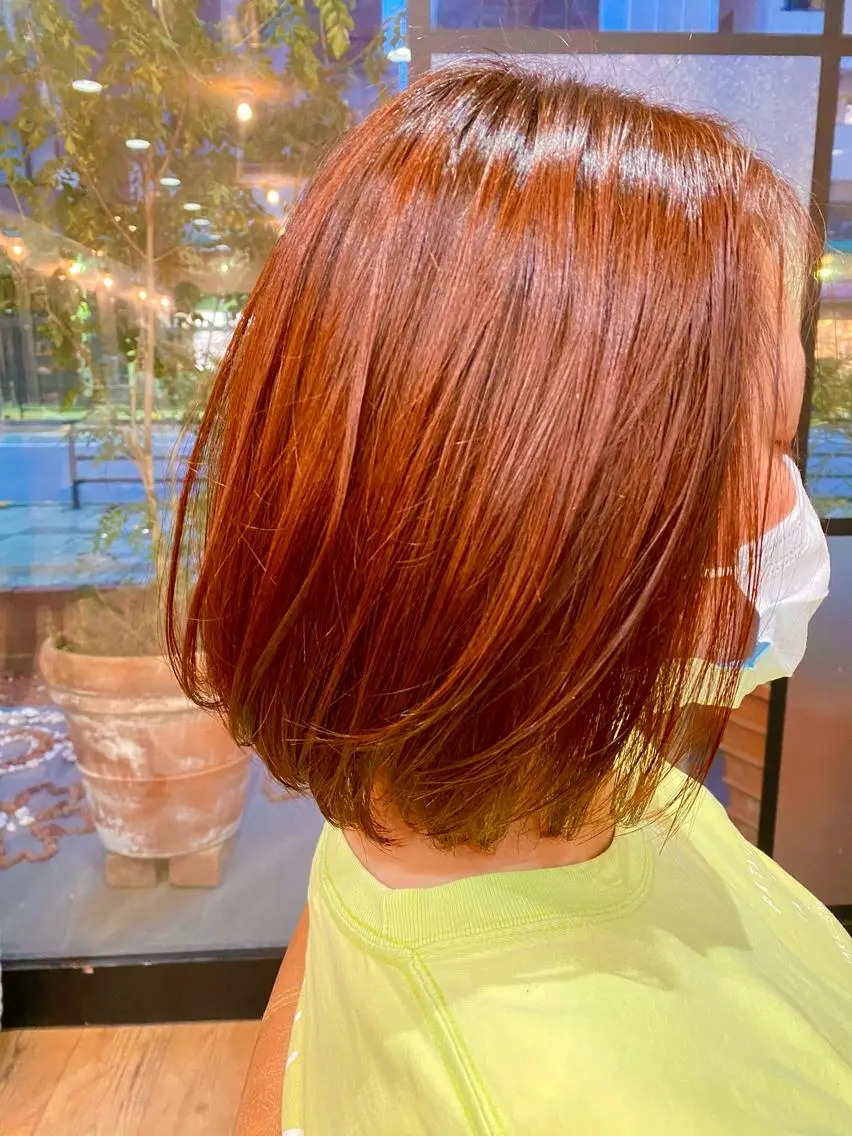 ショート ヘアカラー トリートメント 特殊カラー特化 ✂️SHIAN フジのヘアスタイル
