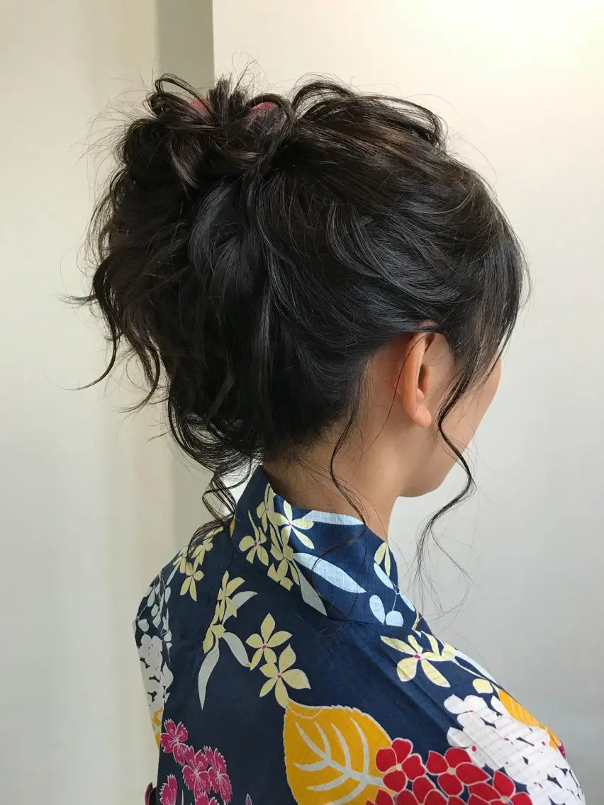 ミディアム ヘアアレンジ エクステ(レミー毛) NINEのヘアスタイル