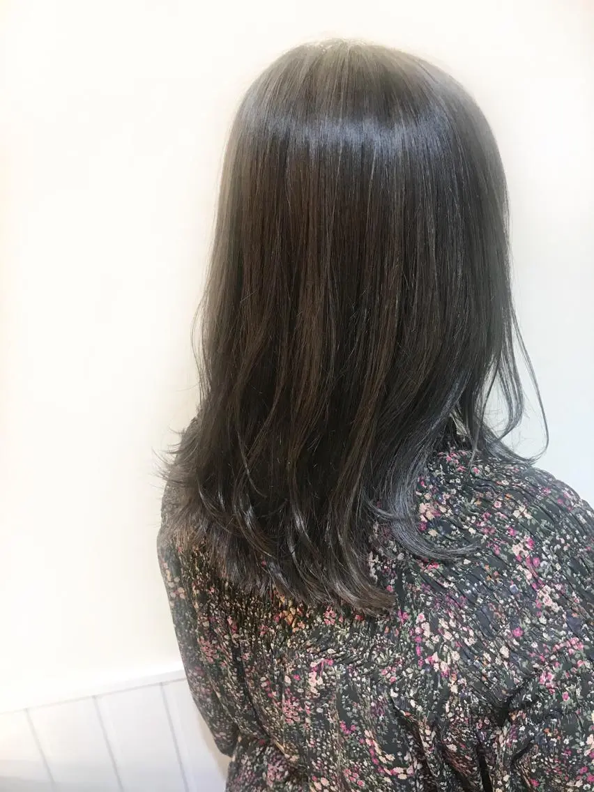 ミディアム カラー グレージュ パーマ×ウルフカット koya☆のヘアスタイル