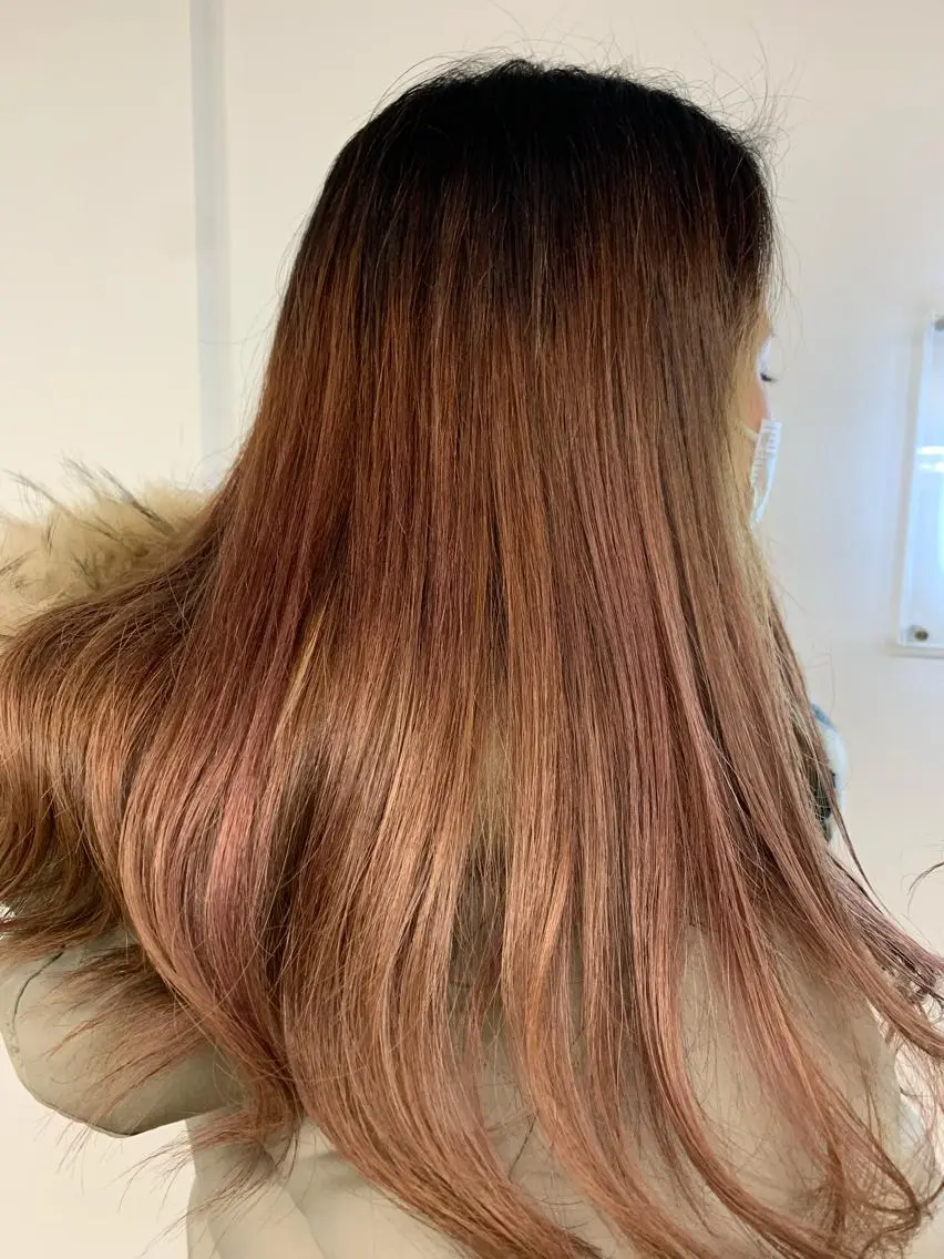 ミディアム 中村 靖彬のヘアスタイル