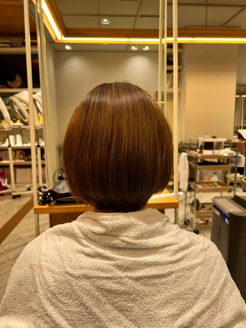 ショート カラー 黒髪 似合わせカット /宮本セナのヘアスタイル