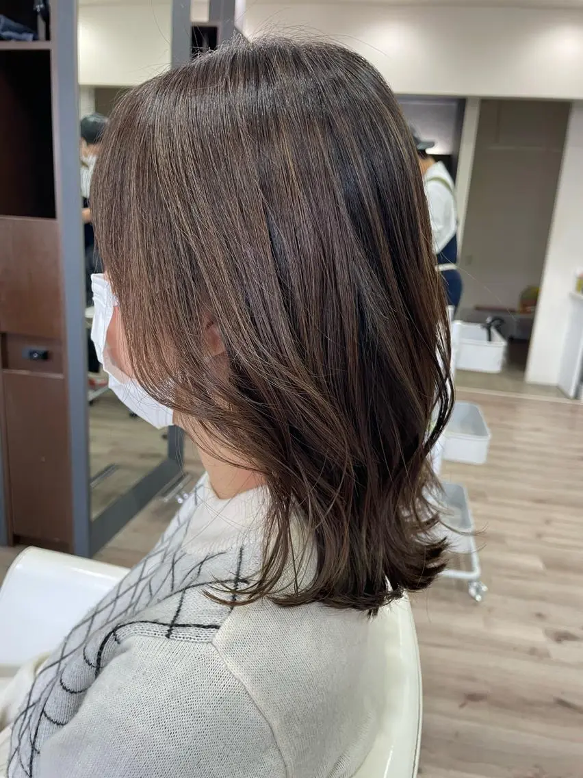 ロング カラー ハイライトカラー ハイライト たなか りなのヘアスタイル
