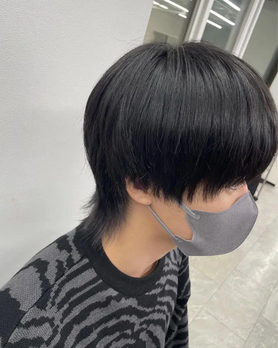 ショート カラー メンズ メンズウルフカット ウルフカット 🎀プルエクステ みまひかる🎀のヘアスタイル