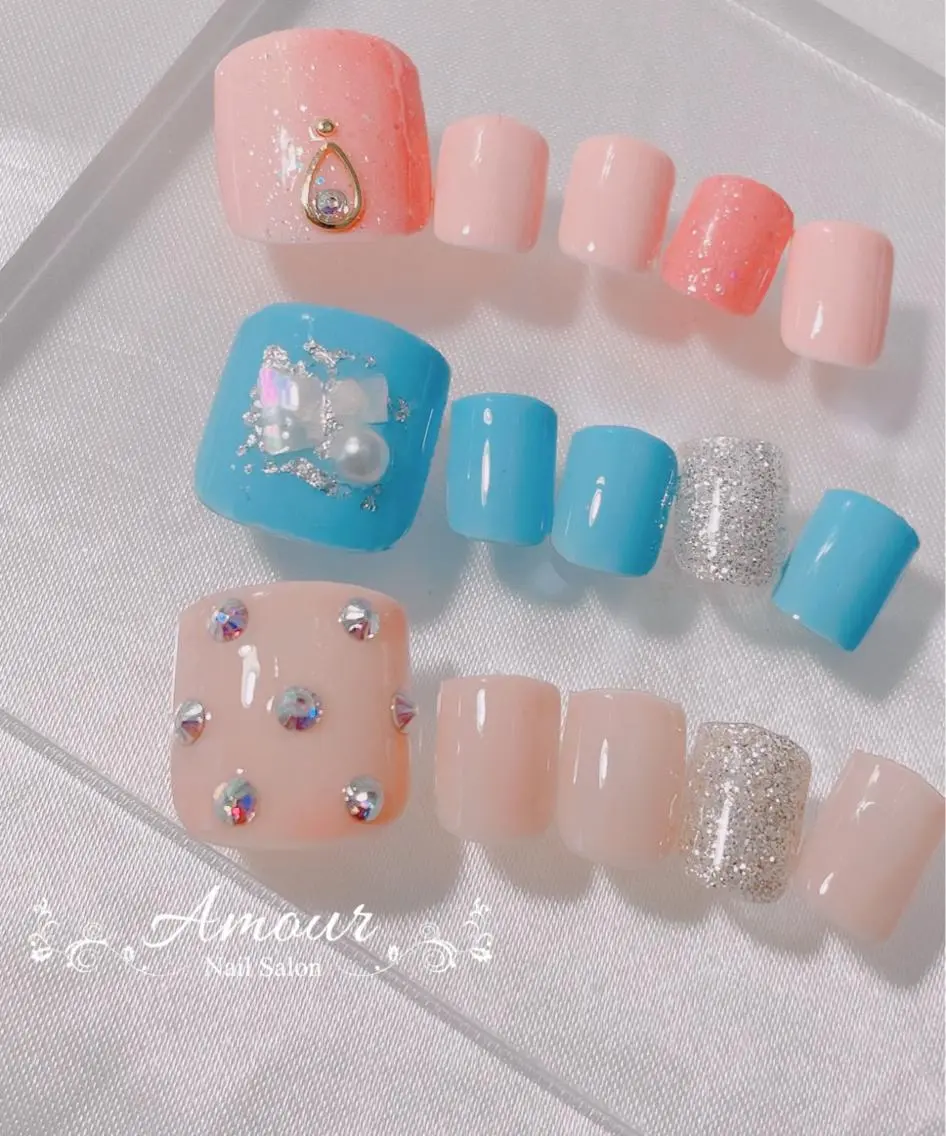 ネイル フットネイル amour えりのネイルデザイン