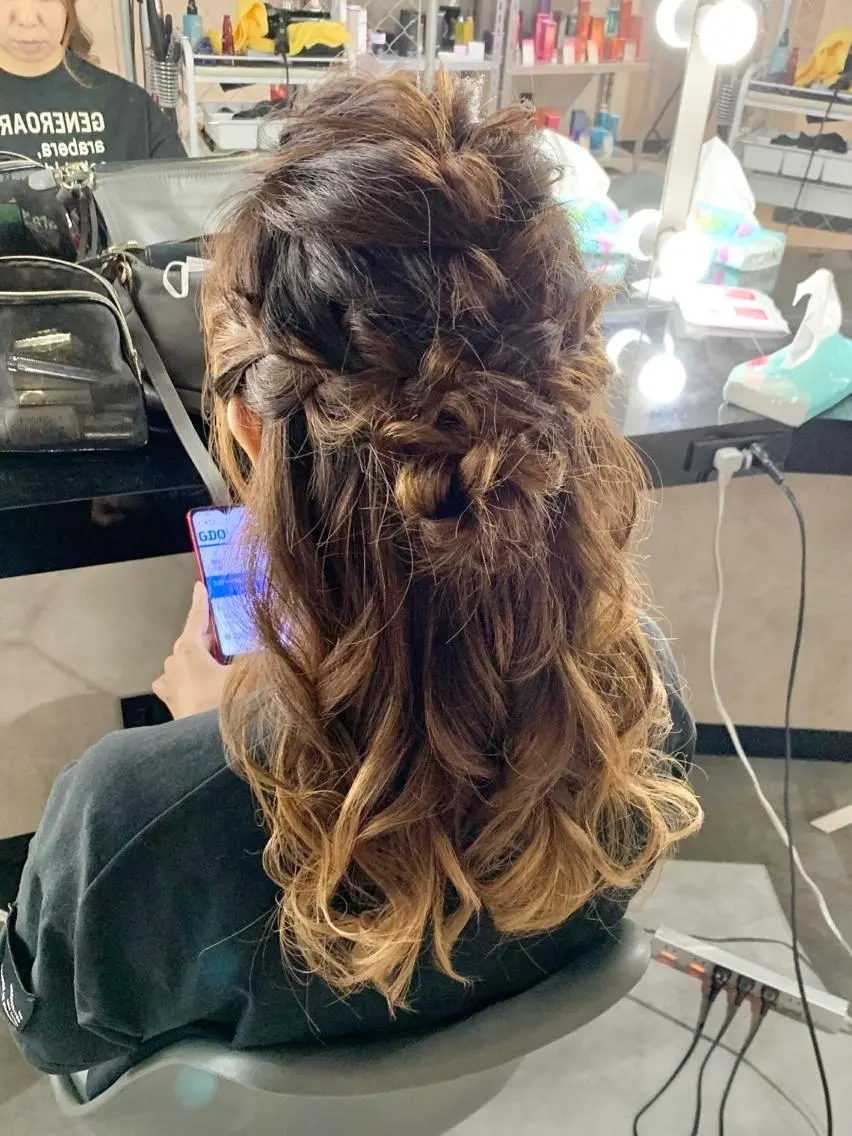 ヘアアレンジ ハーフアップ ヘアセット B E C H I C O〔べち子〕のその他イメージ