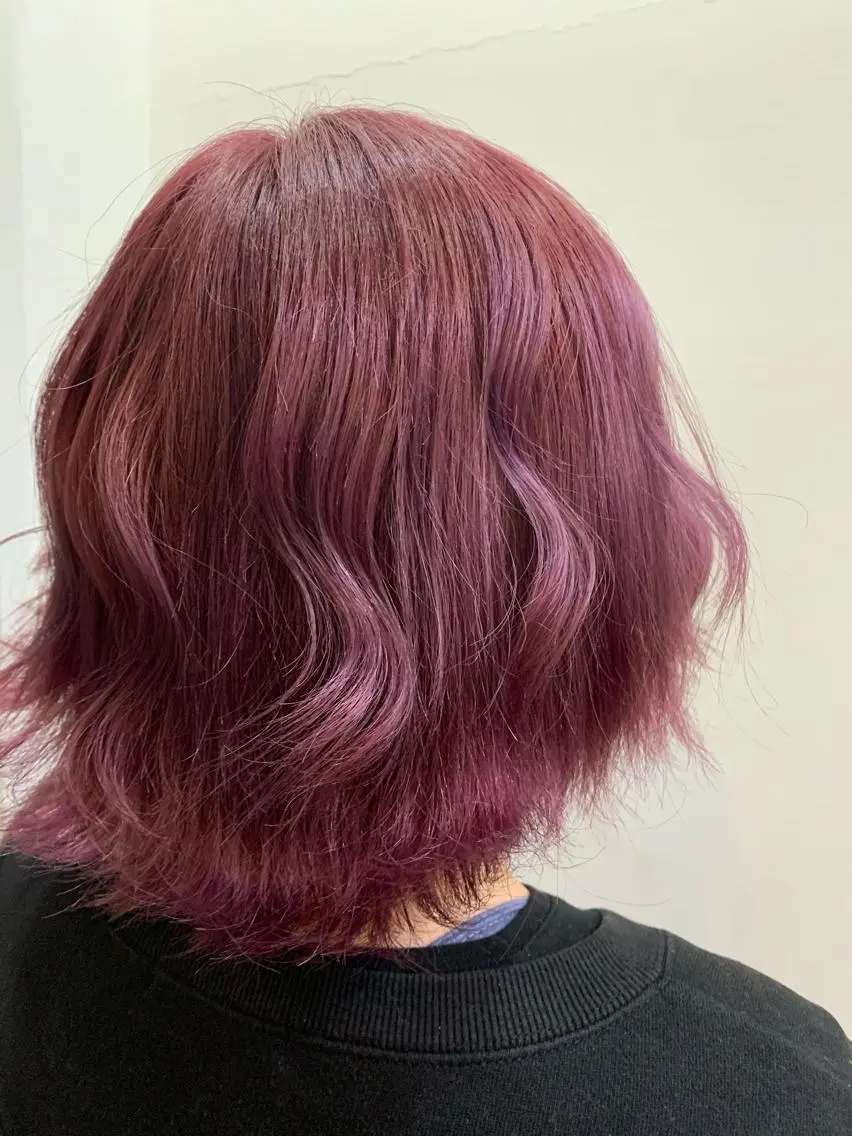 ミディアム カラー パーマ ヘアアレンジ メンズ キッズ ネイル マツエク・マツパ アイブロウ メンズブリーチ ブリーチ 眉カラー 🤍韓国風レイヤー/ 艶髪🤍鳥越美羽のヘアスタイル