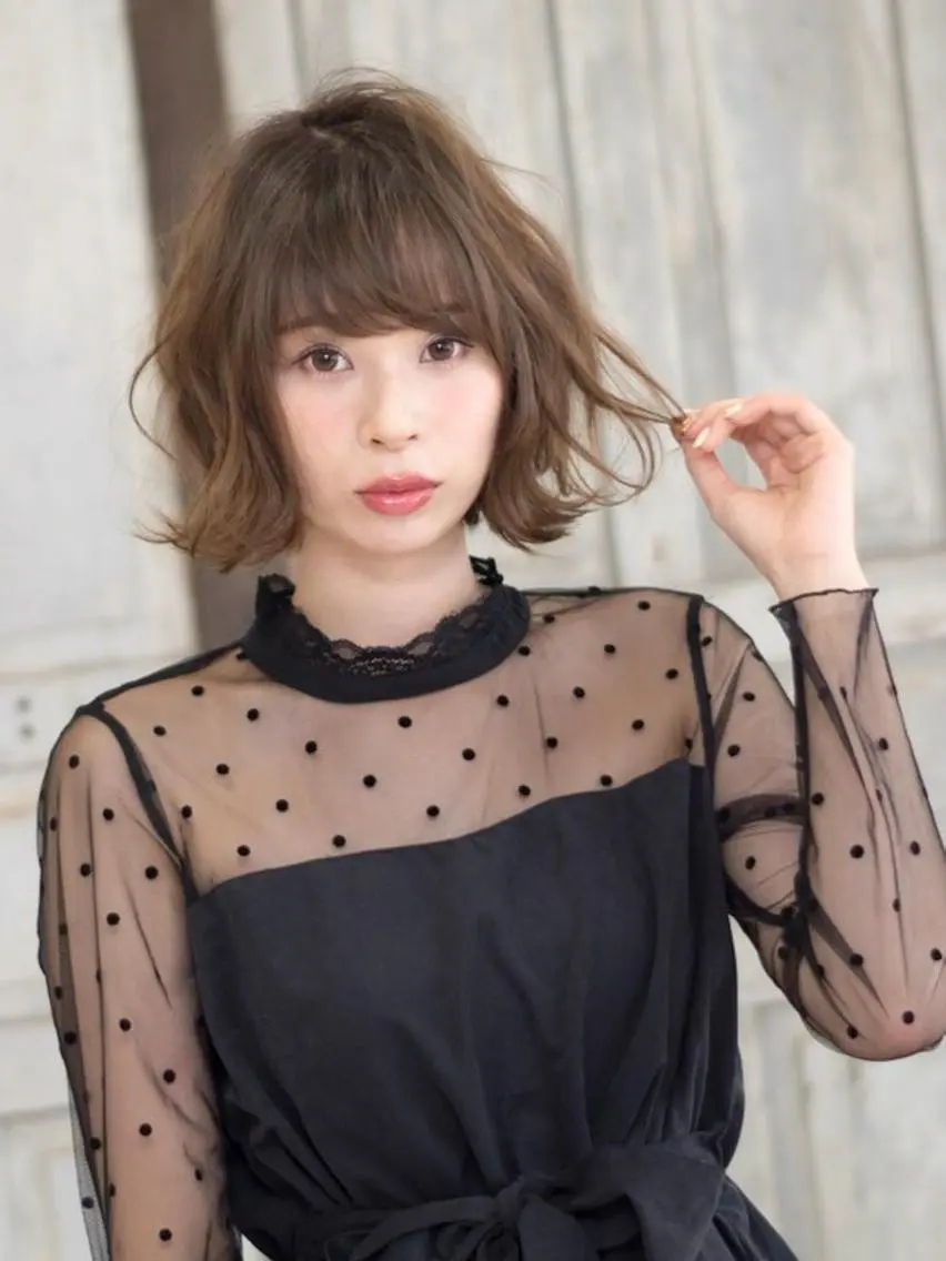 ミディアム 新福島店長 植松裕也のヘアスタイル