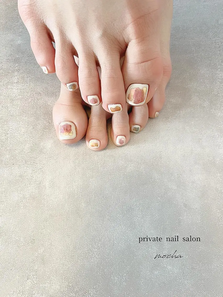 ネイル フットネイル mocha nailのネイルデザイン