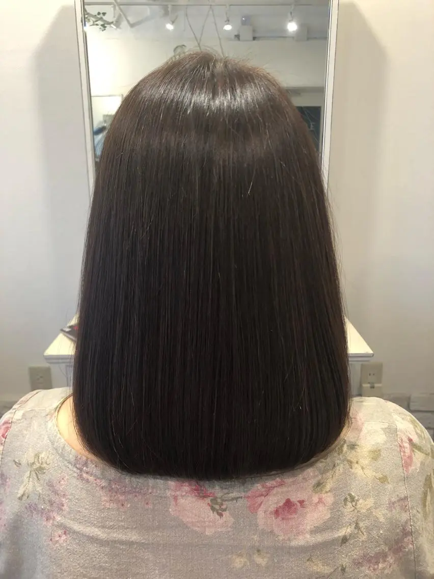 ミディアム 髪質改善 縮毛矯正 トリートメント BANDE 水崎 悟のヘアスタイル