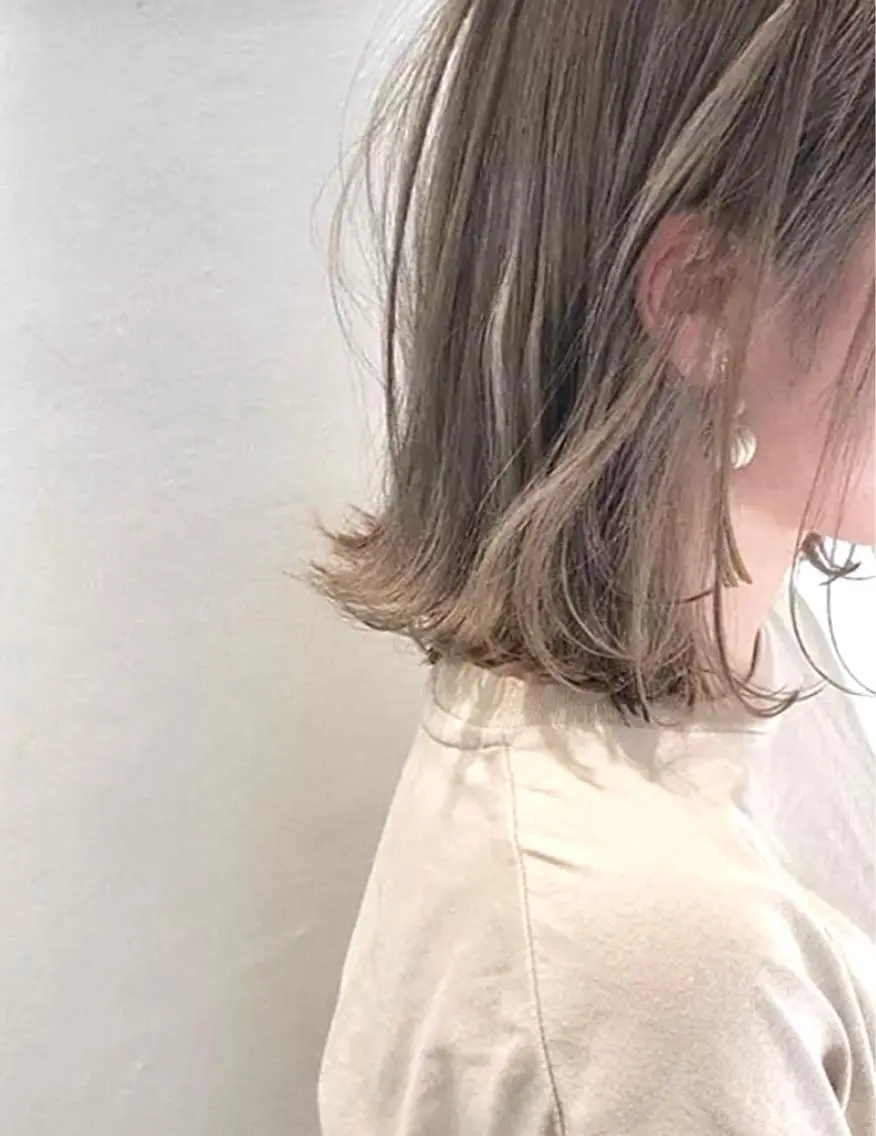 ミディアム カラー グラデーションカラー ハイライトカラー ハイライト カット ヘアカラー トリートメント ケア剤オタク×海外 ヘア長谷川裕起のヘアスタイル