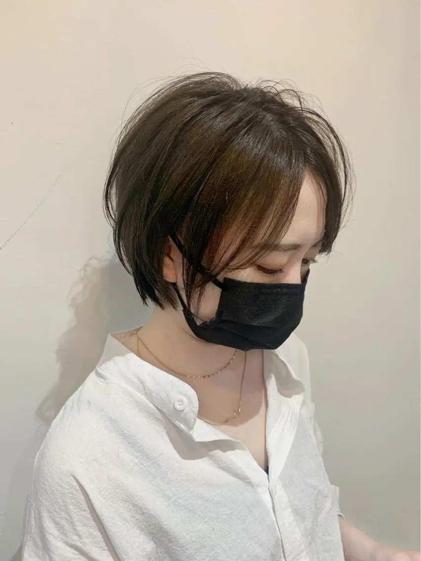 ショート 丸みショート ショートヘア カット ヘアカラー LITTLE _KATOのヘアスタイル