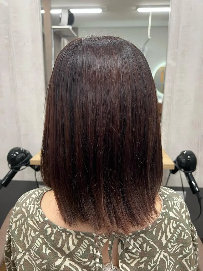 ミディアム カット ヘアカラー トリートメント TELA HAIR 幕張本郷店 千尋のヘアスタイル