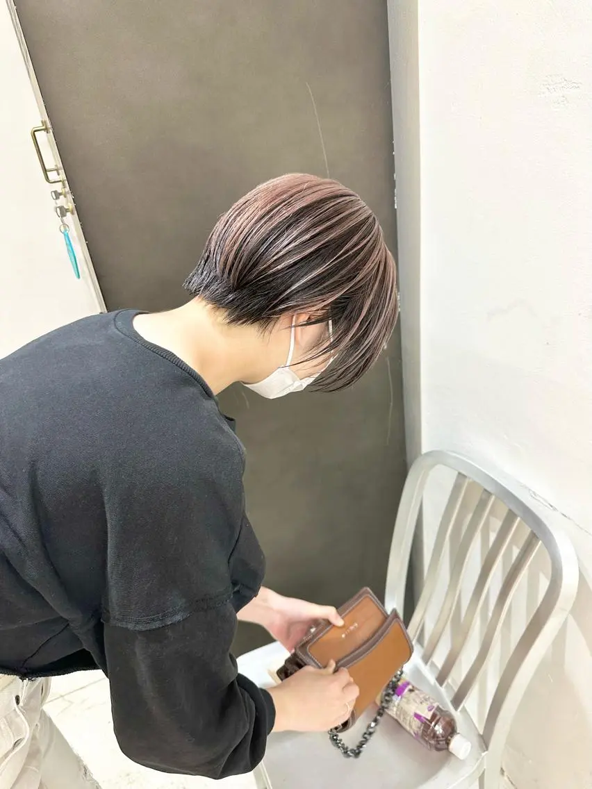 ショート カラー ヘアカラー トリートメント ヘッドスパ ヘアセット kai .のヘアスタイル